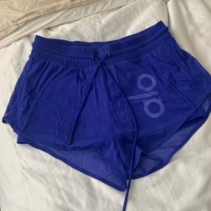 Alo Yoga Cobalt Blue Shorts